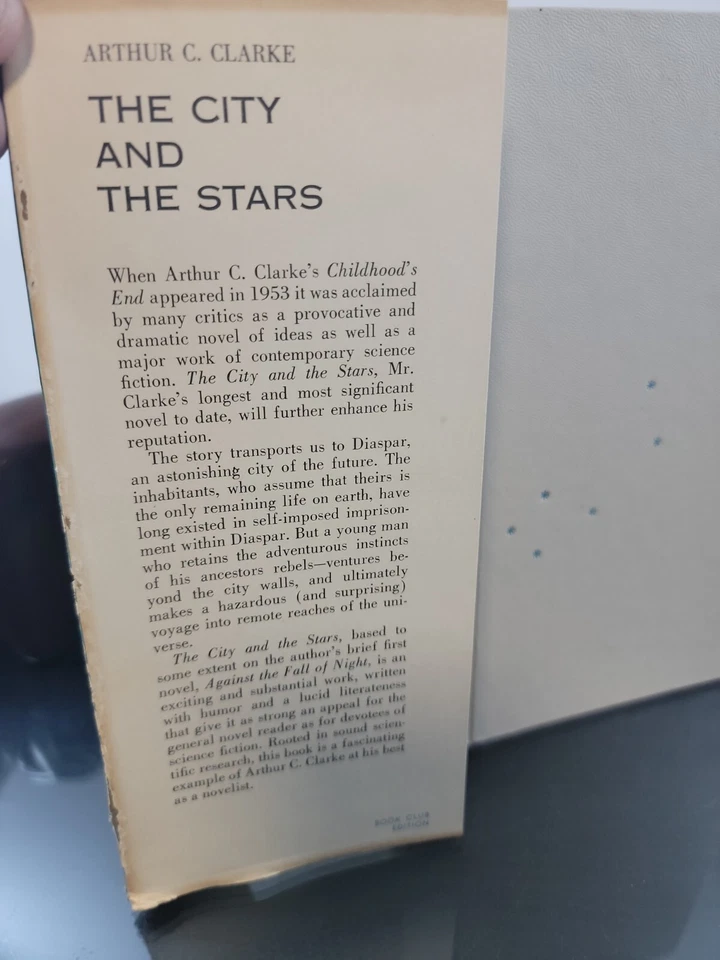 THE CITY AND THE STARS 1956 Book Club Edition Arthur C. Clarke HARCOURT BRACE - Image 4 of 4