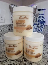 Lot of 3 Queen Helene Almond Professional Massage Cream 15 oz