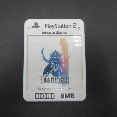 PS2 Memory Card 8MB Final Fantasy XII 12 with Case for PlayStation