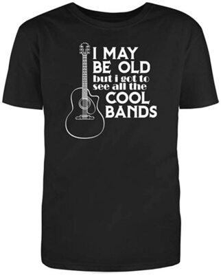 Men's Black Half Sleeves Cotton I May be Old, but i got to, Graphic Funny TShirt