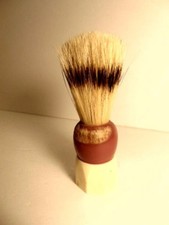 older Made Rite shaving brush marked "Set in Rubber Pure Bristle 150"