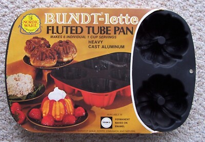 NORDIC WARE Bundt-Lette Fluted Tube Pan USA Made New
