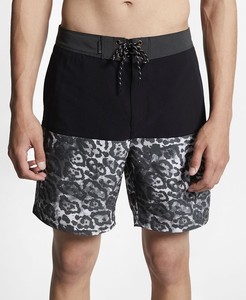 mens leopard swim trunks