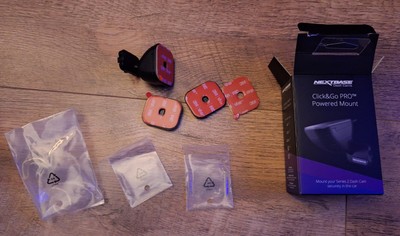 Nextbase Click & Go PRO GPS Halterung & Klebeplatte mit extra Klebeplatte