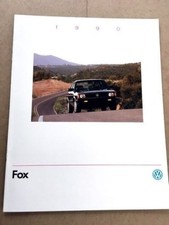 1990 Volkswagen Vw Fox 16-page Original Car Sales Brochure Catalog