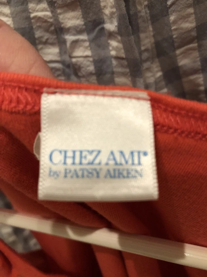 PATSY AIKEN CHEZ AMI Girls Capri Pants Top Sz 12 “S” Embroidered Preppy - Image 3 of 4