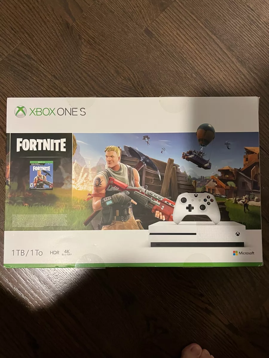  Xbox One S All Digital Edition Console Bundle w/Fortnite  exclusive - Downloads for Minecraft, SOT, & Fornite Battle Royale - 1TB  Hard Drive Capacity - Enjoy disc-free gaming - Includes 1