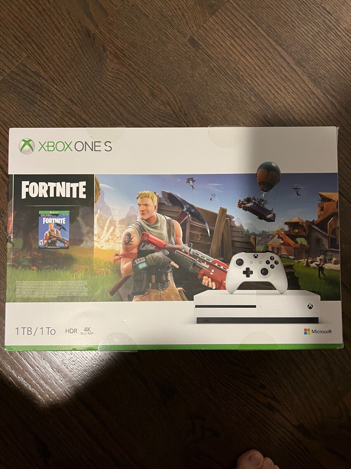 Microsoft Xbox One S 1TB Fortnite Console Bundle - White for sale online