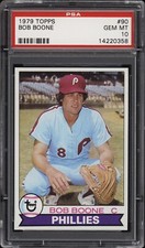 1979 Topps #90 Bob Boone - Phillies - PSA 10 - 14220358 - Pop 8 - Baseball Card