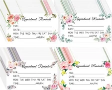 Ctosree 400 Pcs Appointment Reminder Cards 1.97 x 3.54 Inches Client Appointm...