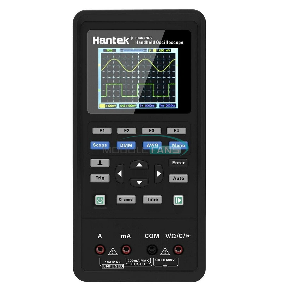 Osciloscopio de Mano Hantek 2D72 2CH 70MHz + Multímetro + Generador de Señal 25M Foto 2 de 4