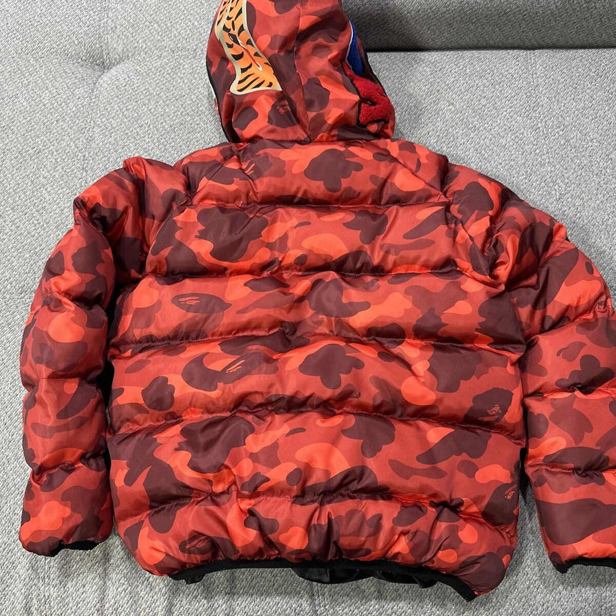 Bape A Bathing Ape Red Camo Wind Stopper Full Zip Shark Bape A Bathing Ape Red Camo Wind Stopper Full Zip Shark