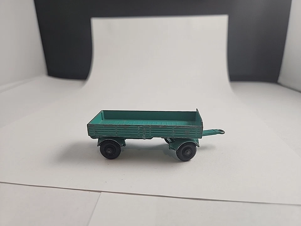 Lesney Matchbox Mercedes Trailer No.2 1968 Teal Made in United Kingdom - Image 3 of 4