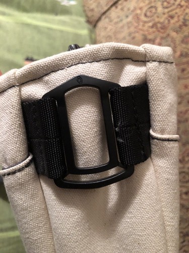 Timbuk2 Large White Canvas Carry Messenger Laptop Bag w Black Top Handle Straps - Picture 12 of 18