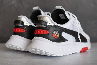 PUMA Wild Rider Layers Mens Size 12 White Black Red Athletic Sneakers‎ PUMA WILD RIDER AS 382552-01 WHITE/BLACK/RED MEN main image 3