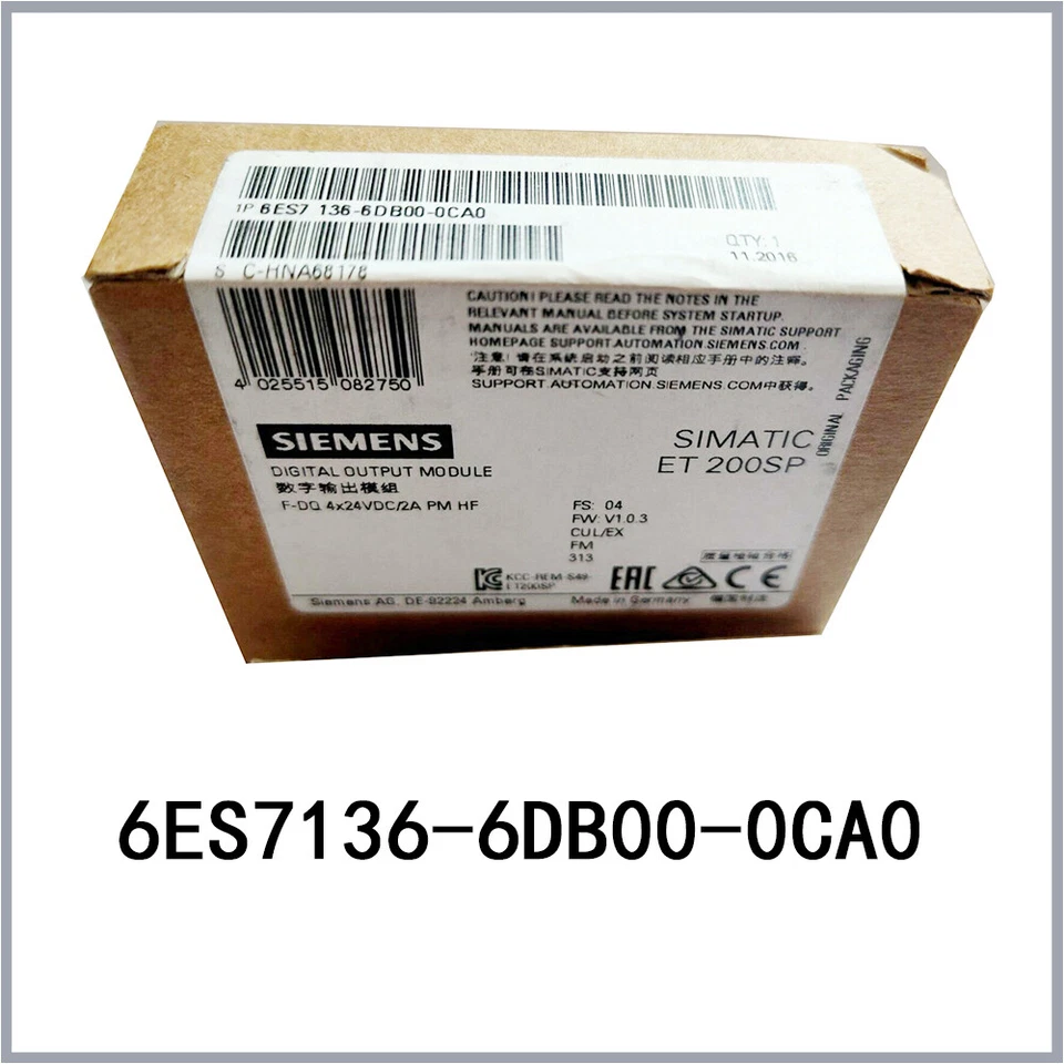 Módulo Siemens 1X 6ES7136-6DB00-0CA0 6ES7 136-6DB00-0CA0 SIMATIC DP Electronics Foto 3 de 4