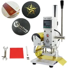 10x13cm Digital Hot Foil Stamping Machine Wood Leather PVC PU Card Embossing