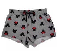 Large 12-14 Women  s Mickey  Minnie Mouse Sleep Shorts Pajama Shorts
