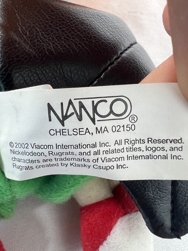 Nanco Viacom 2001 Rugrats 8" Chuckie Halloween Bat Nickelodeon Plush With Tags - Picture 12 of 14