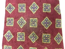 J.S. Blank & Co. Necktie Tie Men Multicolor Geometric All Silk EUC