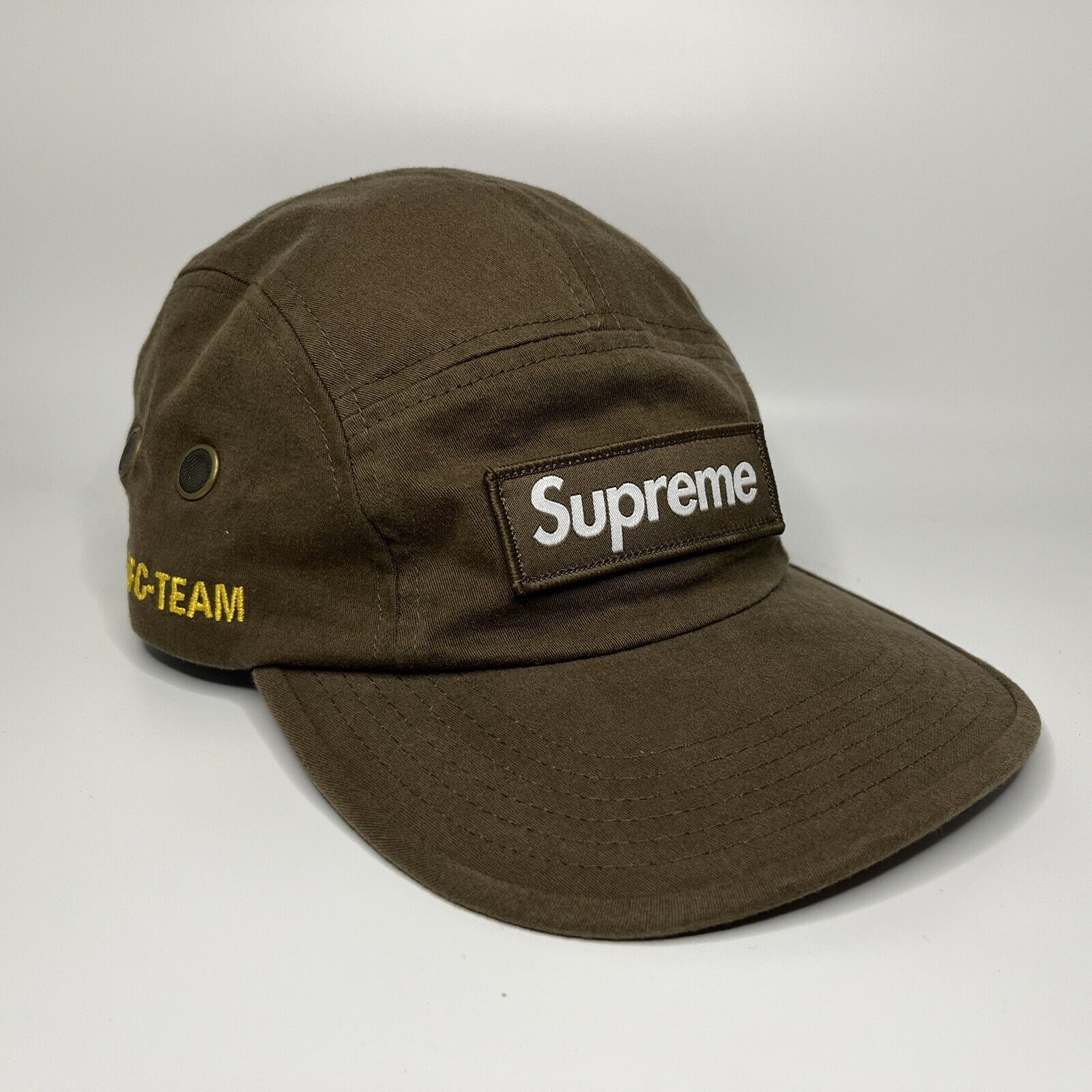 Supreme Military Camp Cap Hat Brown SS SIZE OS   New With Tags