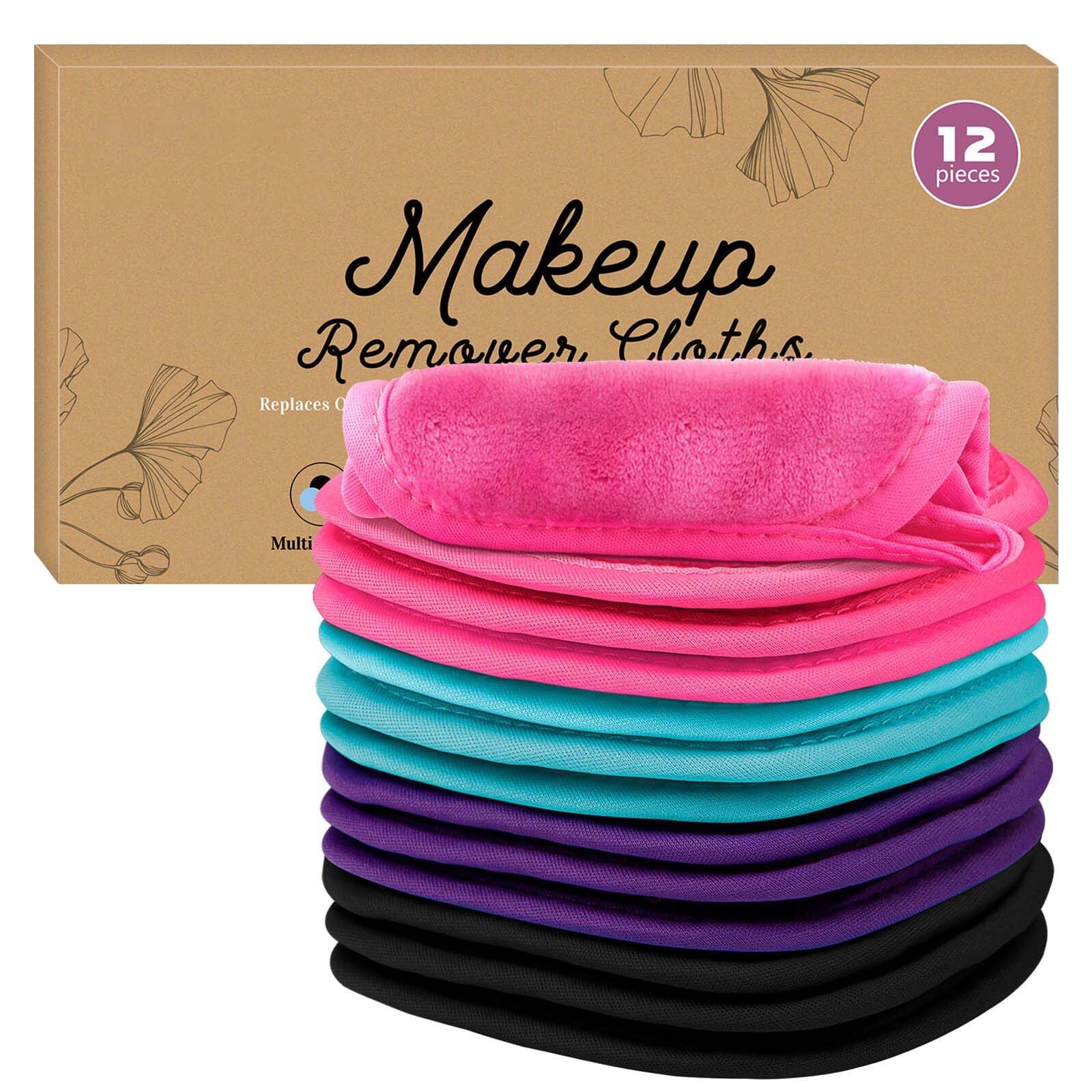 12-Pack Reusable Makeup Remover Cleansing Cloths for Gentle Makeup Removal-image
