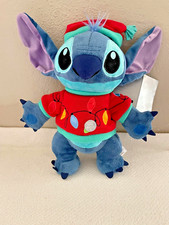 Disney Lilo  Stitch Plush Holiday Christmas Light Up Stuffed 15" Tags Video