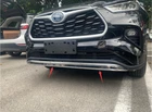 Front Lower Bumper Chrome Cover Trim Grille Lid For 2020-2025 Toyota Highlander