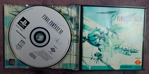 Final Fantasy VII 7 PS1 PlayStation 1 CIB Complete Black Label Misprint - Picture 2 of 10