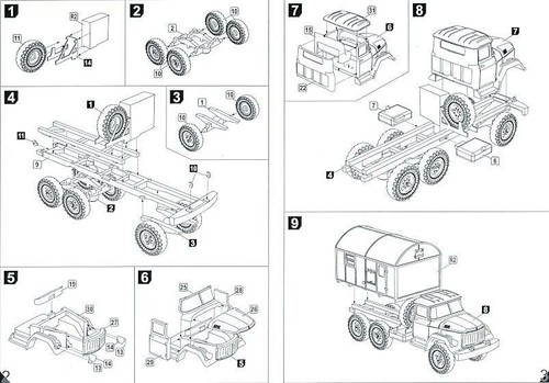 Waffenkammer Modelle 1/144 SOVIET ZIL-131 SCHUTZWAGEN - Bild 4 von 6