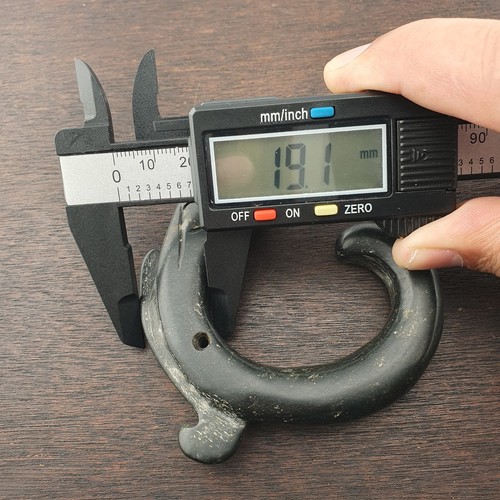 Pietra antica magnetica nera giada pietra scultura animali amuleto perlina - Foto 17 di 18