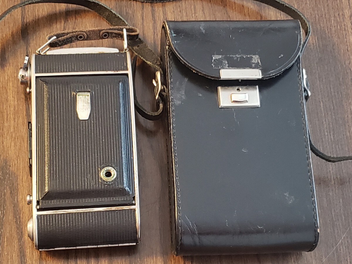 Baldax PRONTOR II 中判フィルムカメラ VINTAGE AGC PRONTOR II FOLDING FILM CAMERA W/ BLACK LEATHER CASE