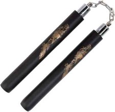 Nunchaku gomma allenamento Arti Marziali 🥋 Kung-Fu Wushu Karate Nunchuk Nunkaku