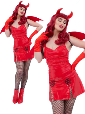 ladies devil fancy dress Sequin Devil Costume: Women's Halloween Outfits