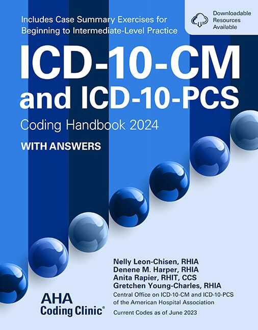 ICD-10-CM and Icd-10-pcs Coding Handbook With Answers 2024 by 