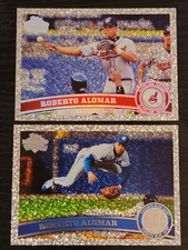 2011 Topps SP Legend Variation Diamond Anniversary Roberto Alomar Lot of 2 SPs