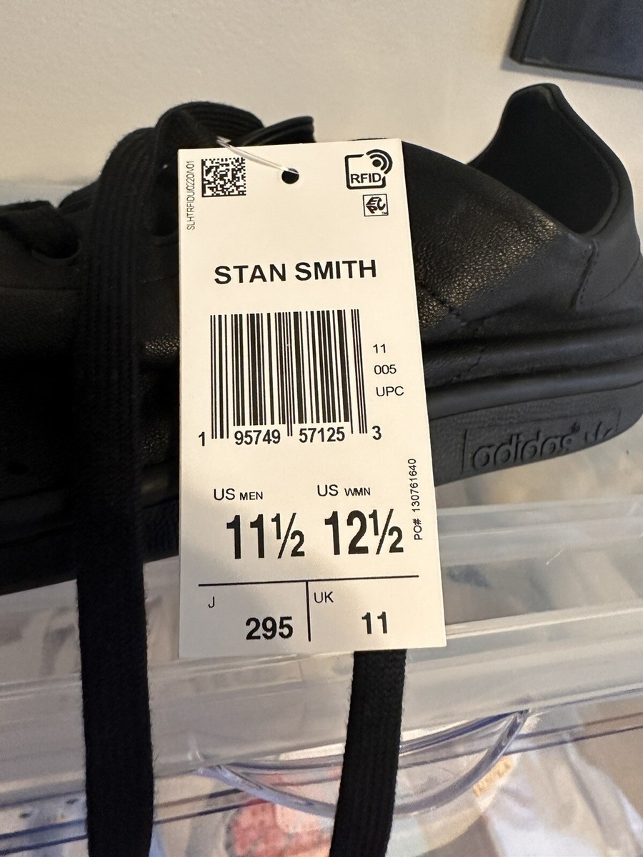 Size 11.5 US - Balenciaga x Adidas Stan Smith Men\'s Sneakers Black HP6780 - NIB Size 11 UK - Balenciaga x Adidas Stan Smith Men main image 2