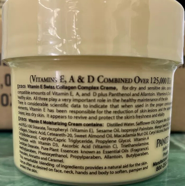 49oz Jars Genes Ultra Vitamin E Creme 9 oz. eBay