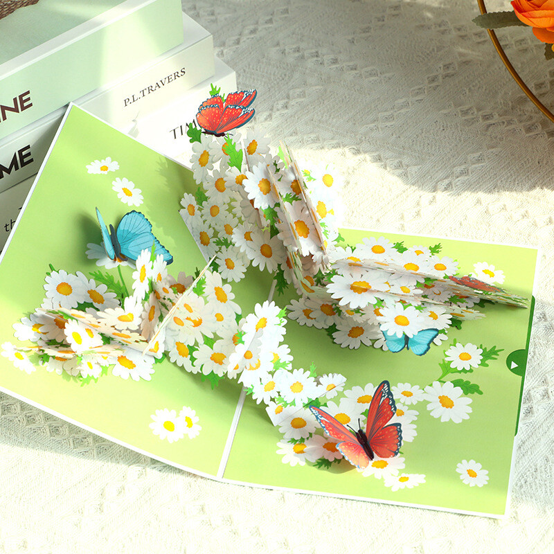 Mother's Day Card 3D Butterfly And Flowers Birthday Gifts For Mom Wife