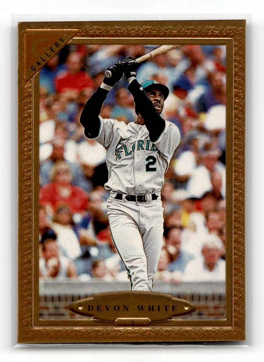 1997 Topps Gallery Devon White #2 Florida Marlins Baseball Card