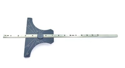 Engineer's Depth Gauge cum Ruler Metric & Imperial 6''/ 150 mm-USA FULFILLED