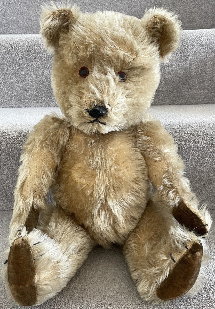 レアChiltern Hugmee イギリス1960‘sテディベア　53cm Large Antique Vintage Chiltern Hugmee Mohair Teddy Bear