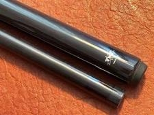 TNT Black Phantom Break Jump Pool Cue With Black Stained Purpleheart Shaft.