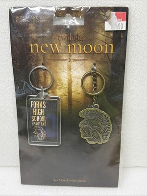 Twilight Saga- New Moon- Forks High School Spartans Keychain Set (New) Neca