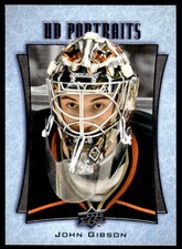 2016-17 Upper Deck UD Portraits John Gibson Anaheim Ducks #P-47
