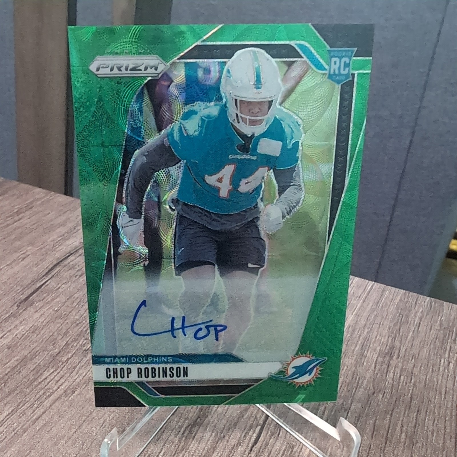 2024 Panini Prizm Chop Robinson Green Scope Prizm Auto /75 RC Rookie Card