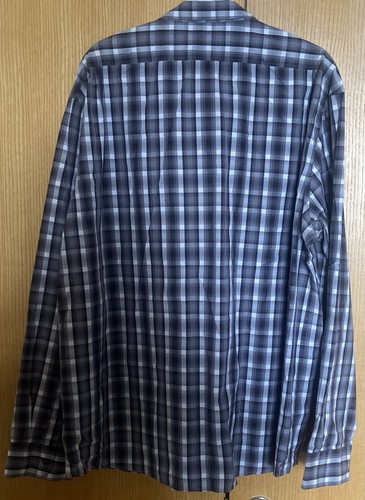 Classic Vintage ” FRED PERRY “ Grey Check 100% Cotton Shirt L/S Size XXL 46/48 - Picture 8 of 11