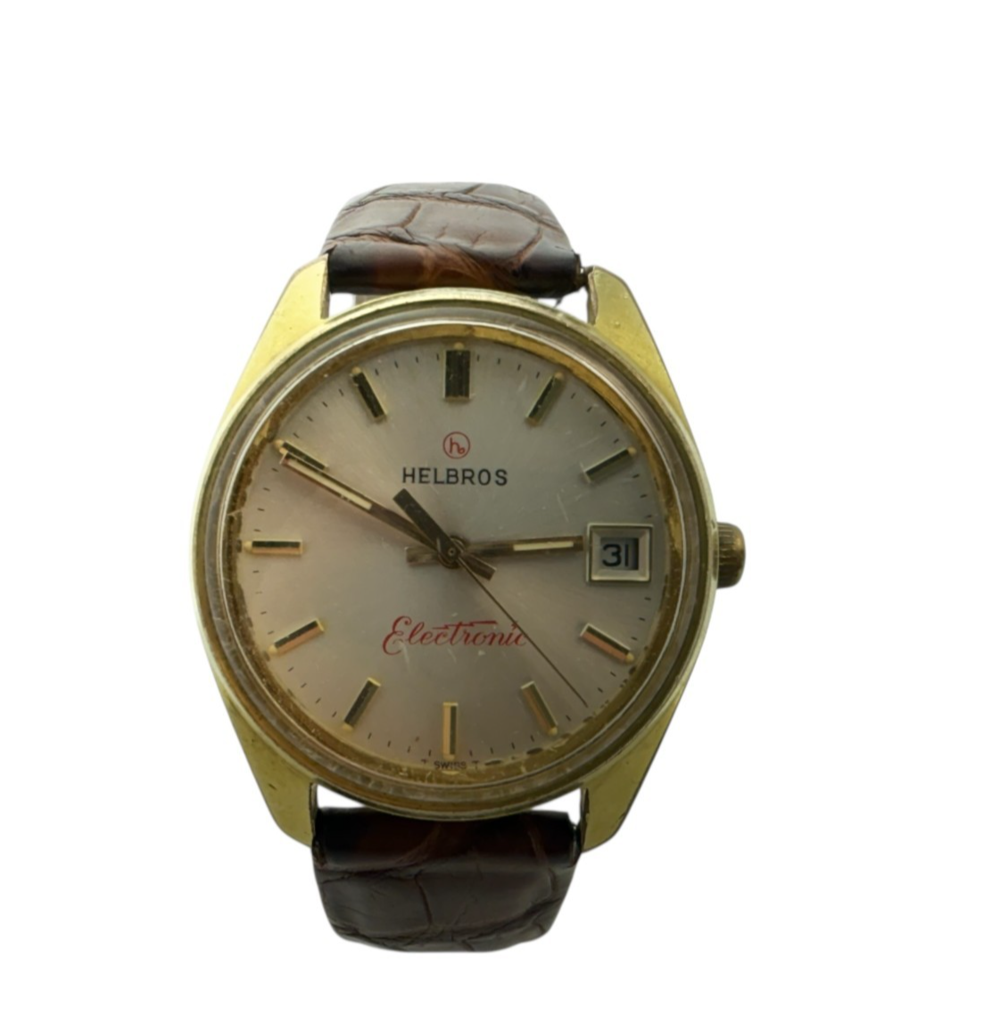 【50s】ハーレクイン Vintage Helbros Electric Men's Wrist Watch Day/Date ELGIN 95 | eBay