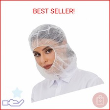 ZMDREAM Disposable Hoods Bouffant Caps Full Face Hair Covers Polypropylene Hair