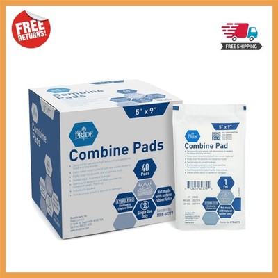 Individually Wrapped High Absorbency ABD Pads - 5x9 Inch Sterile Comfort
